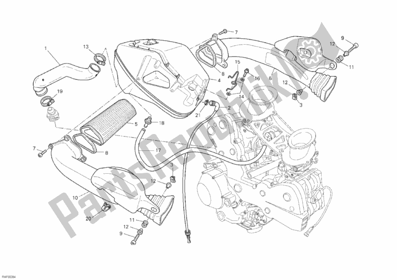 Tutte le parti per il Presa del Ducati Superbike 848 EVO 2012